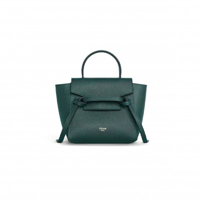 CELINE PICO BELT TOTE IN GRAINED COWHIDE LEATHER 194263ZVA.31AN (21*16*8cm)